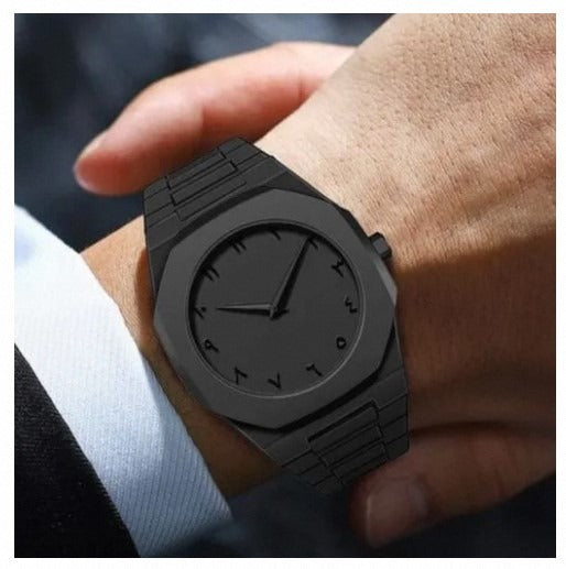 Aura Arabic Watch for Boys Original Black Matte