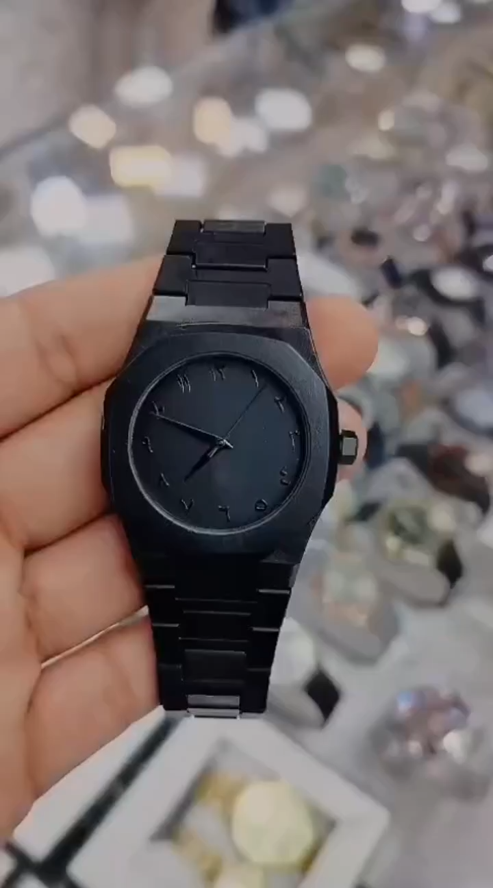 Aura Arabic Watch for Boys Original Black Matte