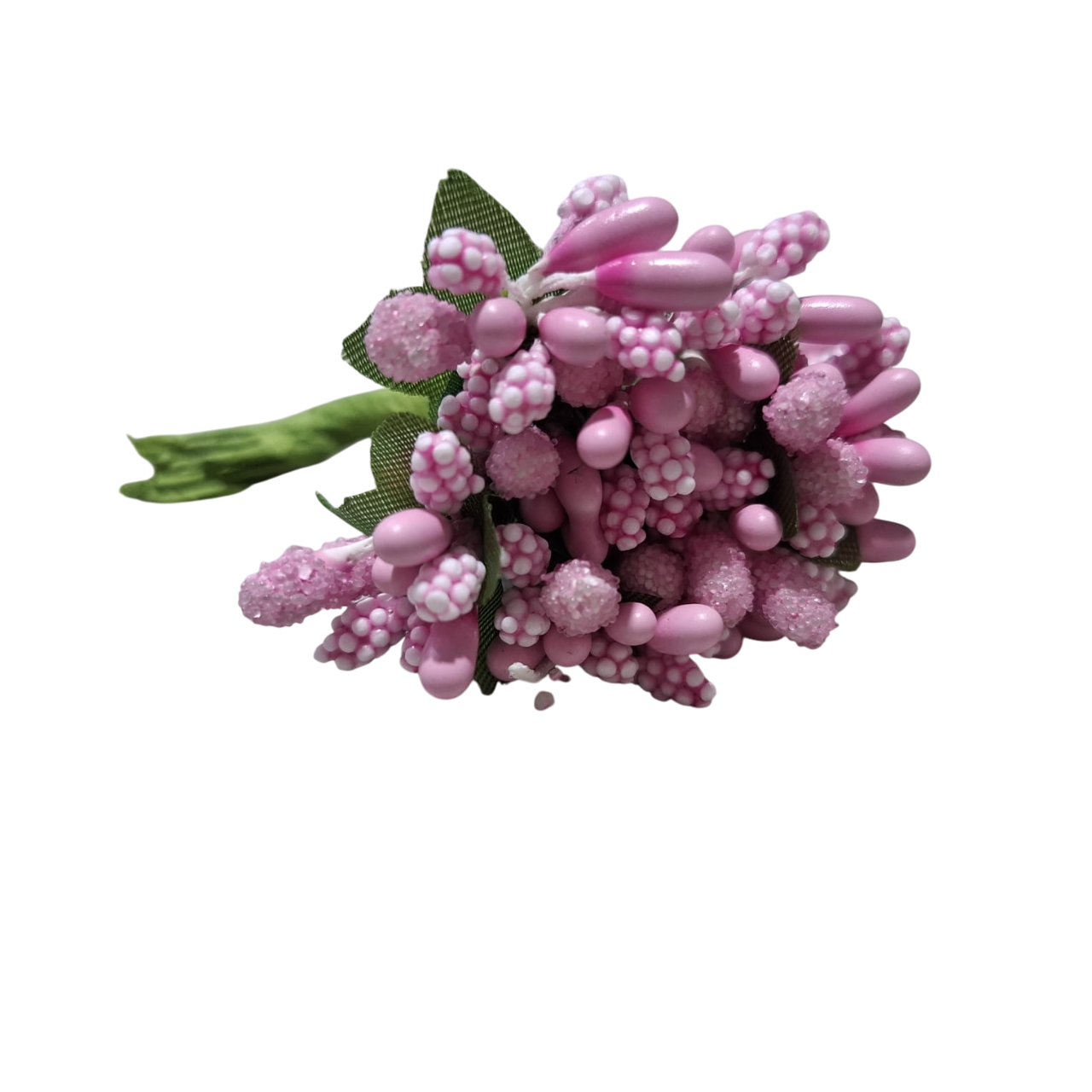 12 Pcs Mini Artificial Stamen Bud Bouquet Leaf flowers