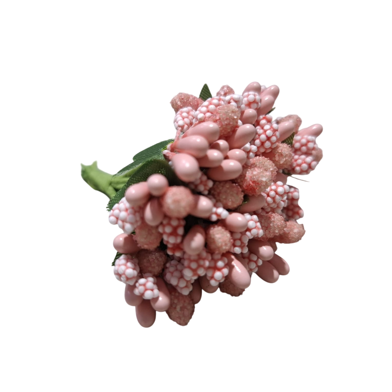 12 Pcs Mini Artificial Stamen Bud Bouquet Leaf flowers