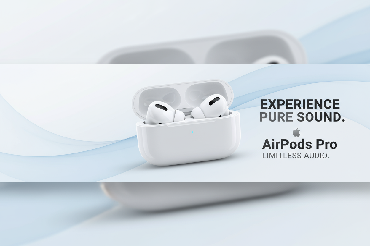 make a banner for air pod