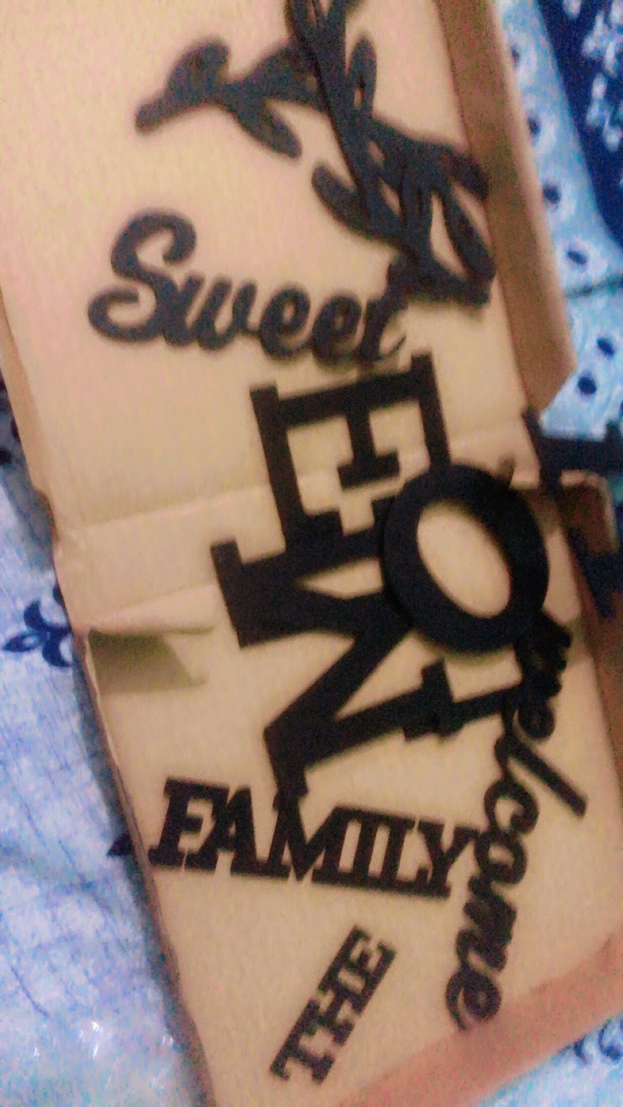 3D Welcome to our HOME Family Wooden Wall Art