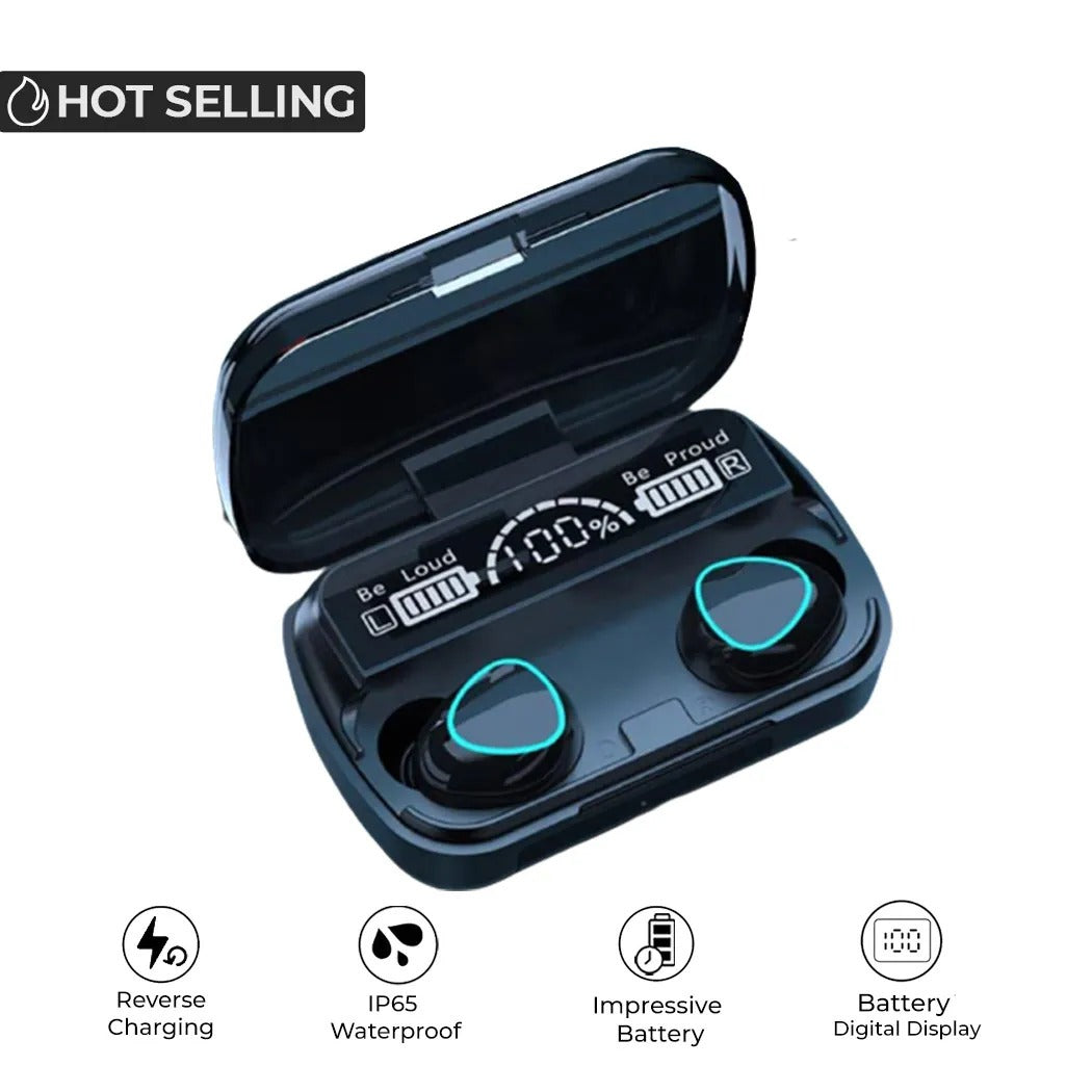M10 Air buds Wireless Power bank Bluetooth